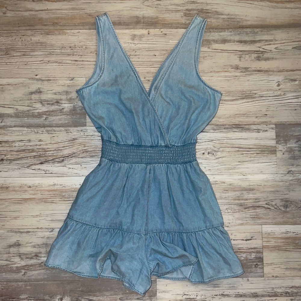 American Eagle Denim Romper
